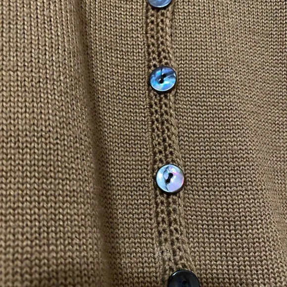 Vintage - 90’s Susan Bristol Hand Embroidered Floral Roses Cardigan - Picture 8 of 10